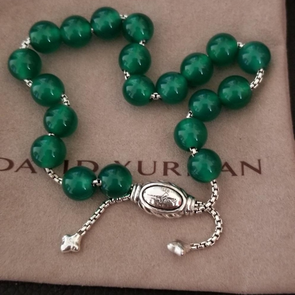 DY Sterling Silver Beaded Bracelet